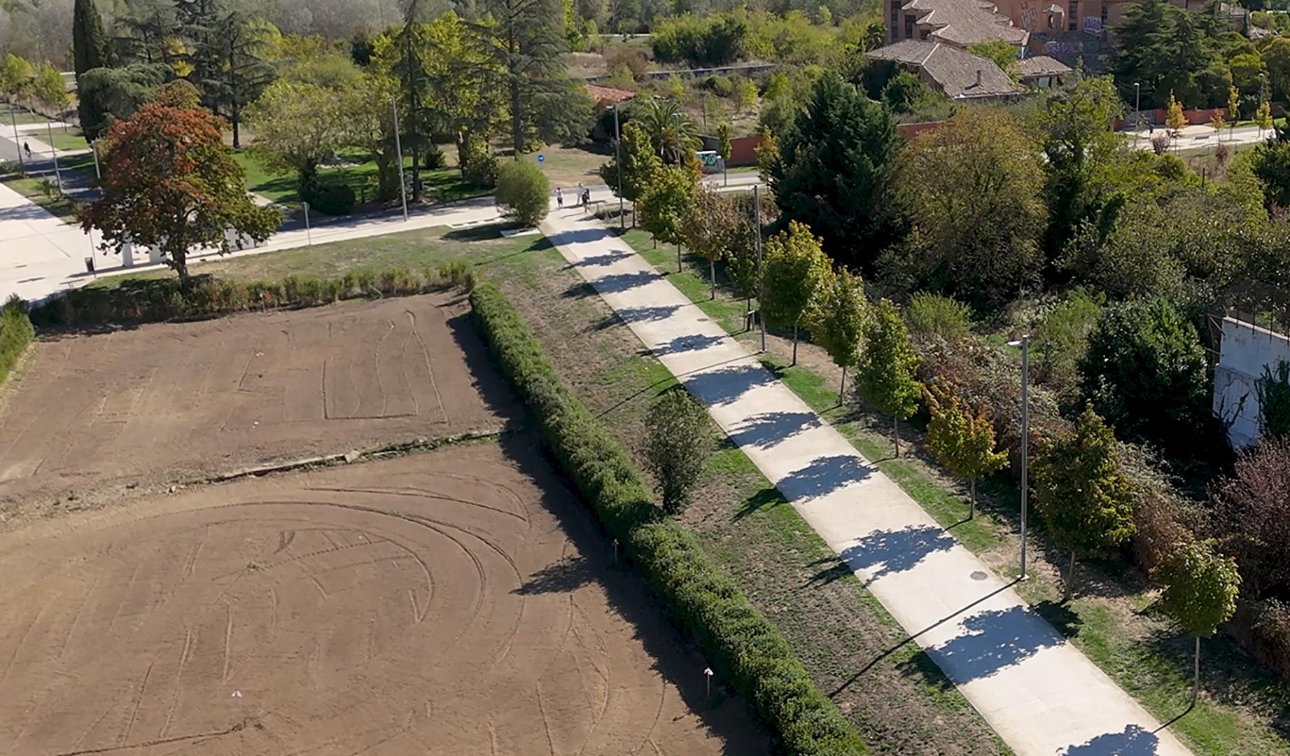 Parcelas en las que se ubicará el futuro centro ocupacional del Ayuntamiento de Pamplona en la zona de huertas de las Agustinas de Aranzadi