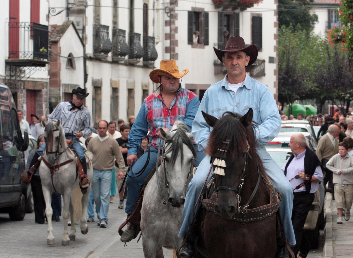 Imagen de la fiesta de Euskal Ameriketan Artzainak, celebrada en 2008 en Elizondo.