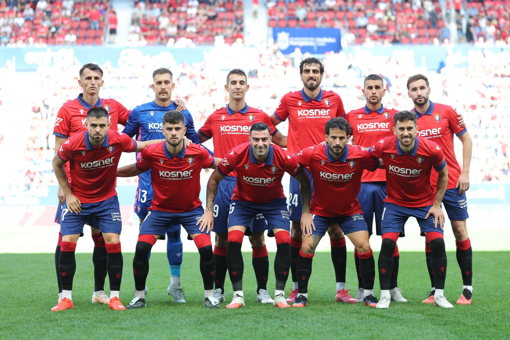La última alineación contra el Rayo Vallecano con la presencia de seis canteranos: Arguibide, Iker Muñoz, Osambela, Unai Santos, Kike Barja y Moncayola