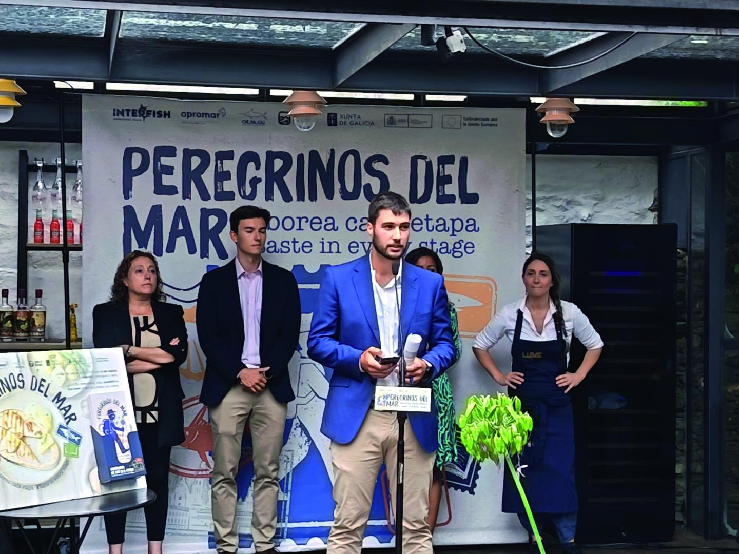 Presentación de ‘Peregrinos del Mar’ con la participación de Sergio Acevedo, director gerente de Interfish España