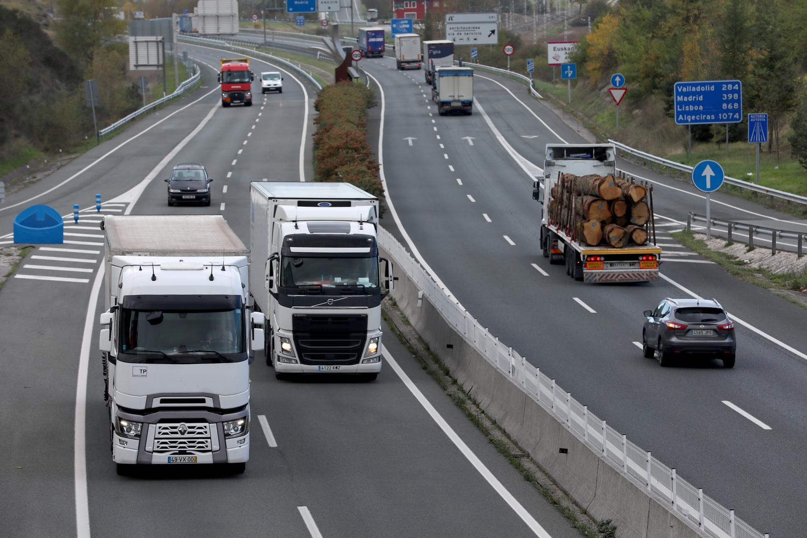La autovía A-1 a la altura de Ziordia (Navarra)
