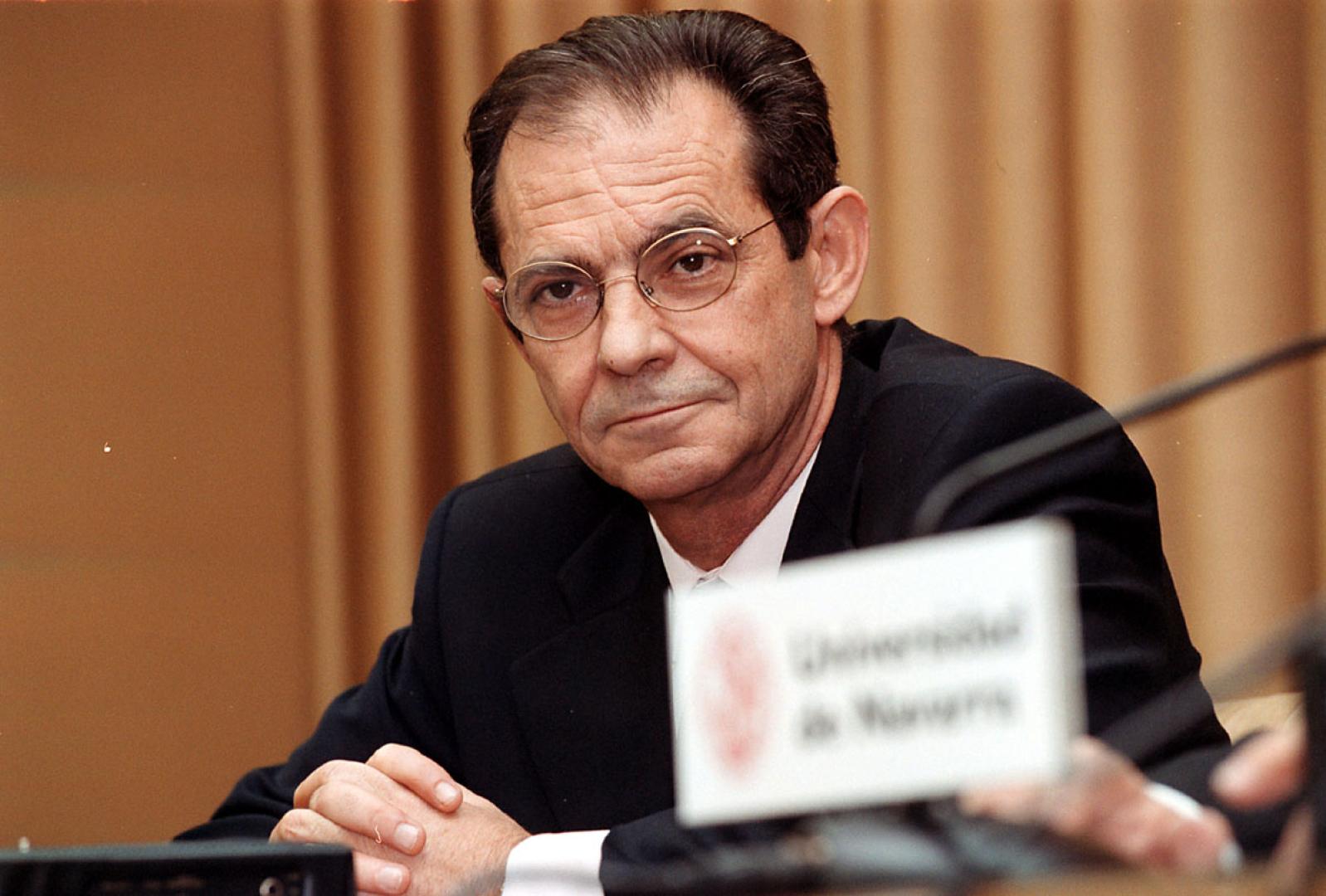 Aquilino Polaino-Lorente, en un congreso en la Universidad de Navarra