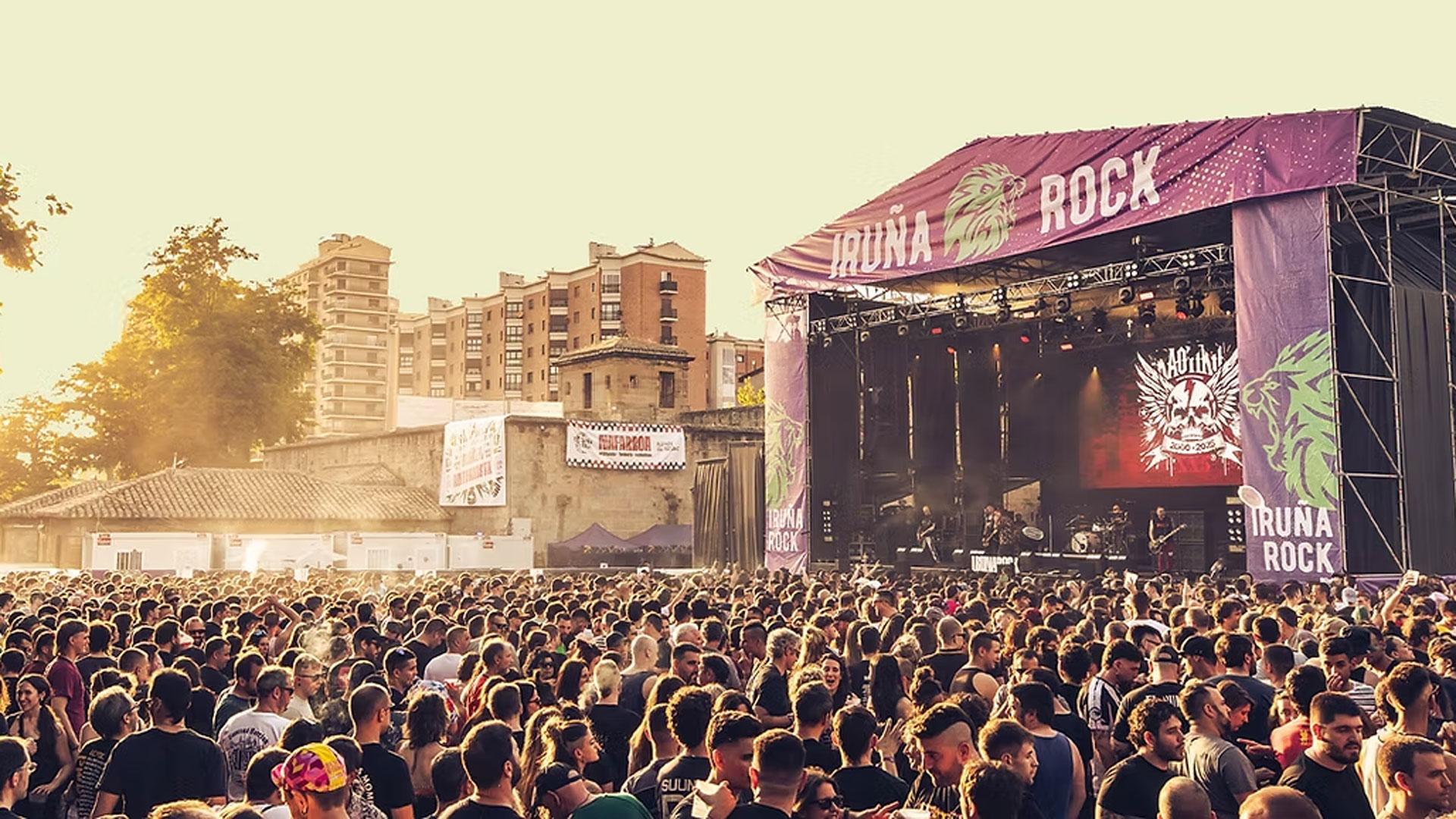 Imagen promocional del festival Iruña Rock en la Ciudadela de Pamplona