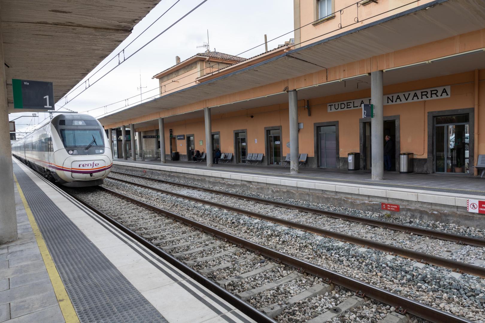 Imagen de la estación de tren de Tudela