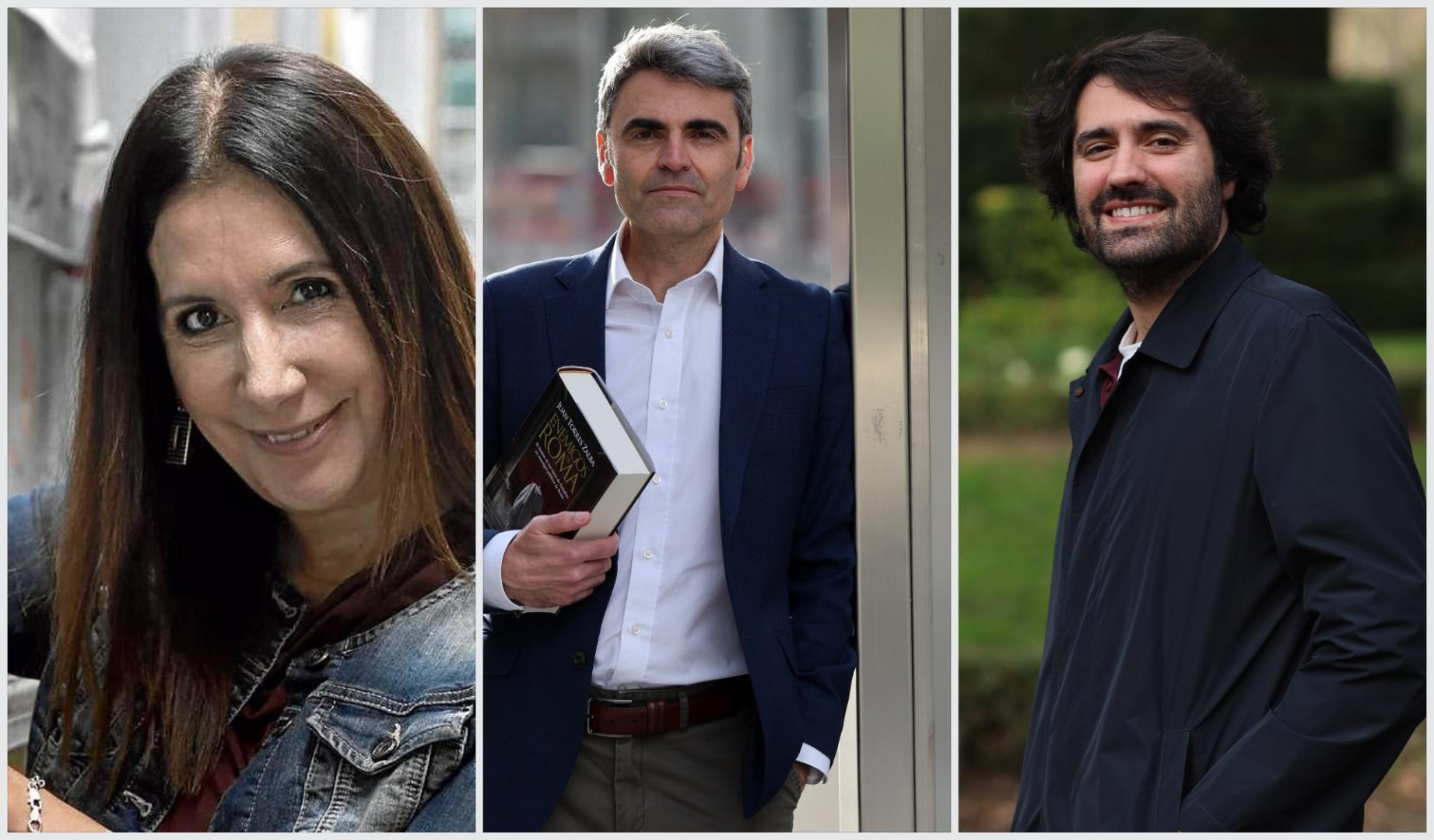 Dolores Redondo, Juan Torres Zalba y Daniel Ramírez García-Mina