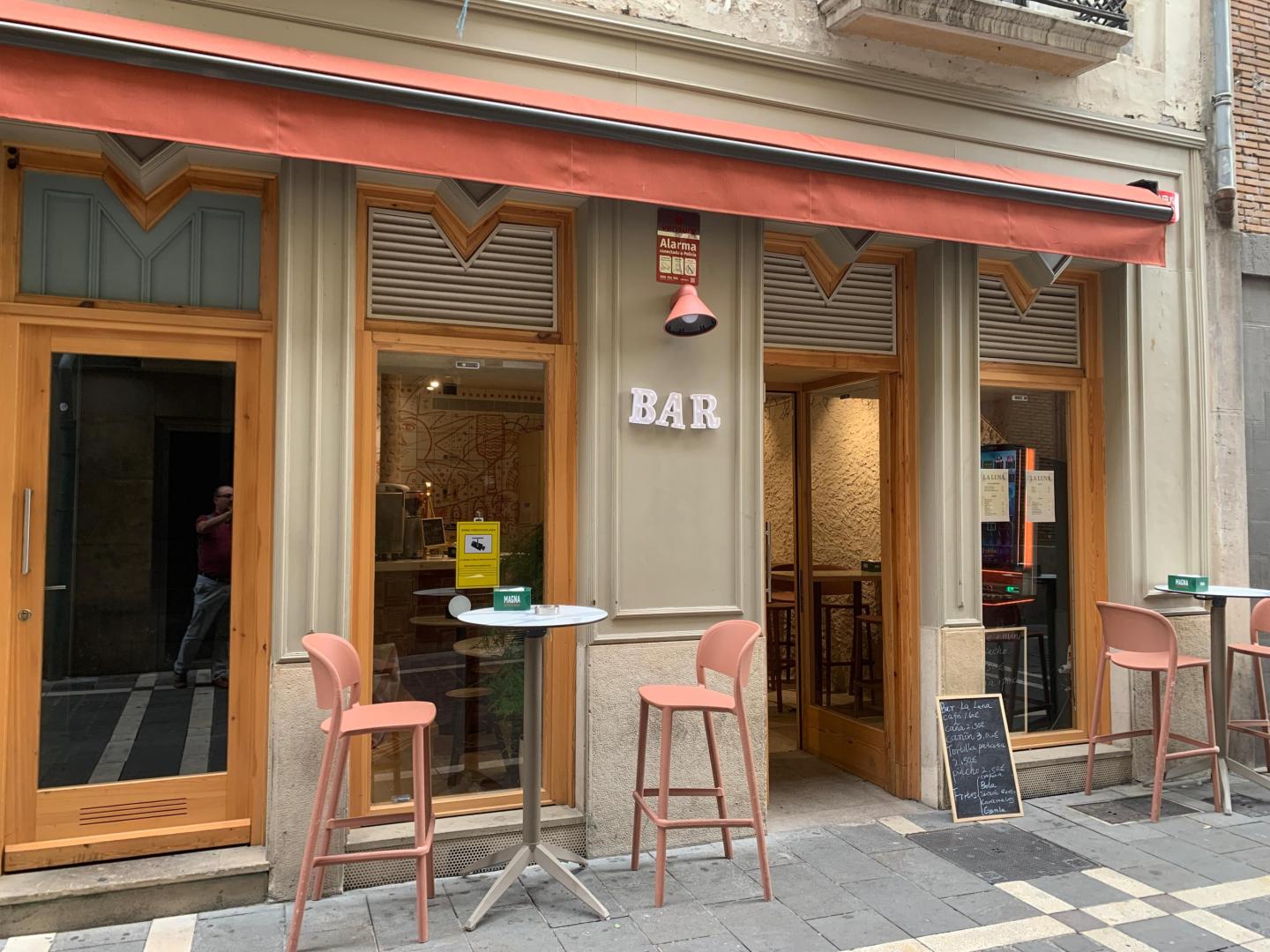 El bar Luna, en la calle San Gregorio número 2 de Pamplona