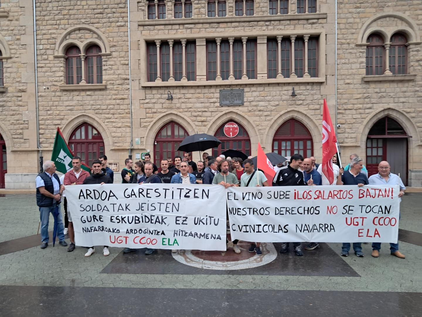 Imagen de la protesta de los trabajadores