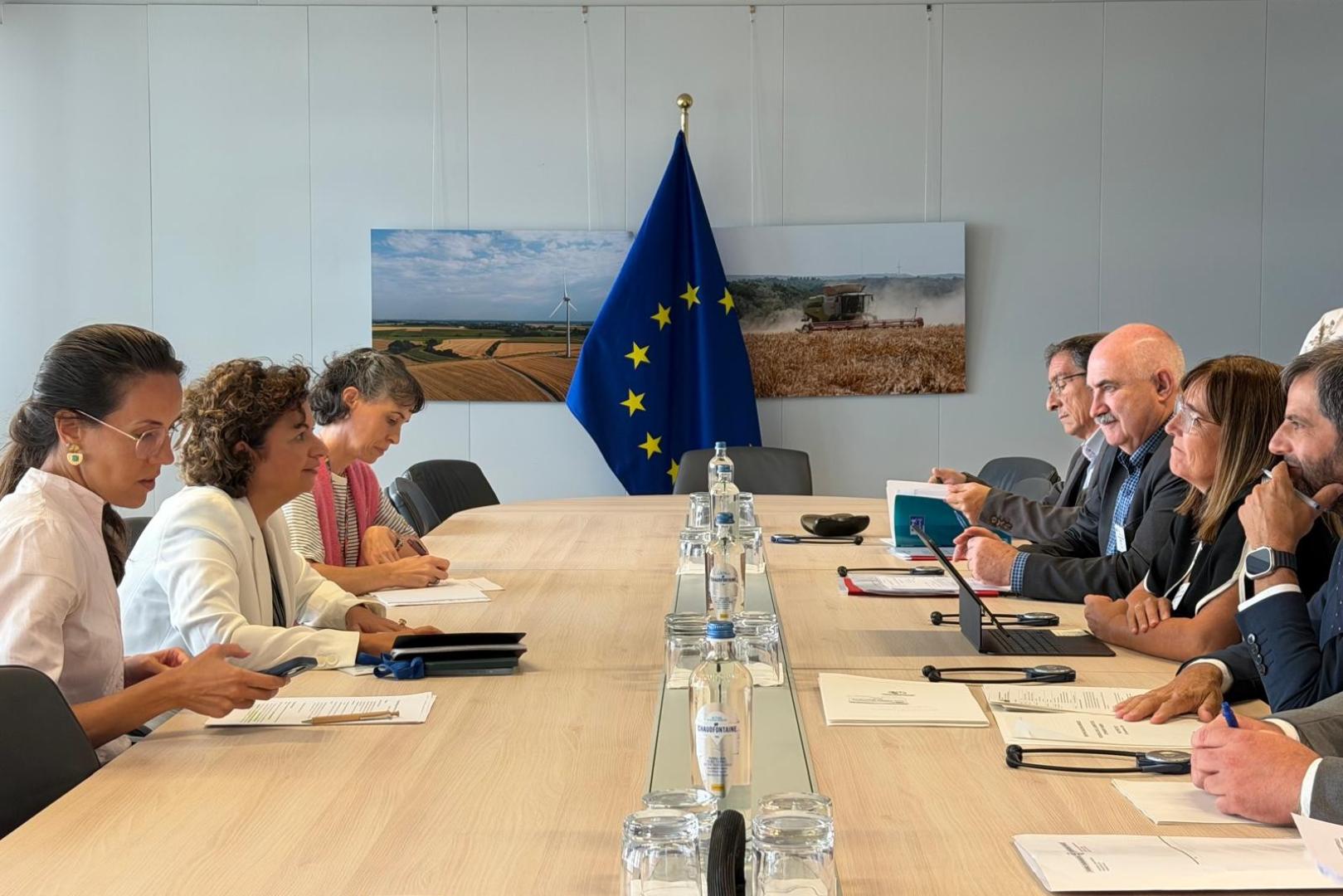Momento de la reunión mantenida en Bruselas