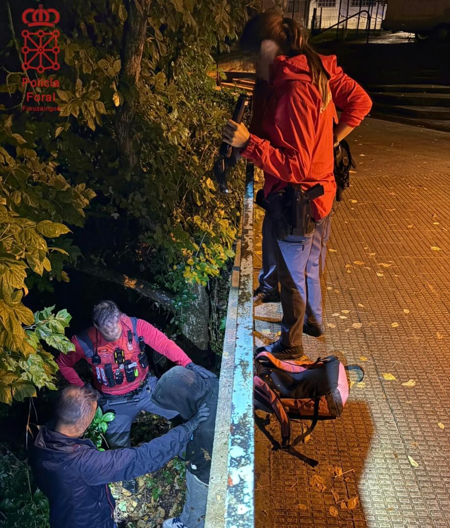 Imagen tomada durante la detención del investigado