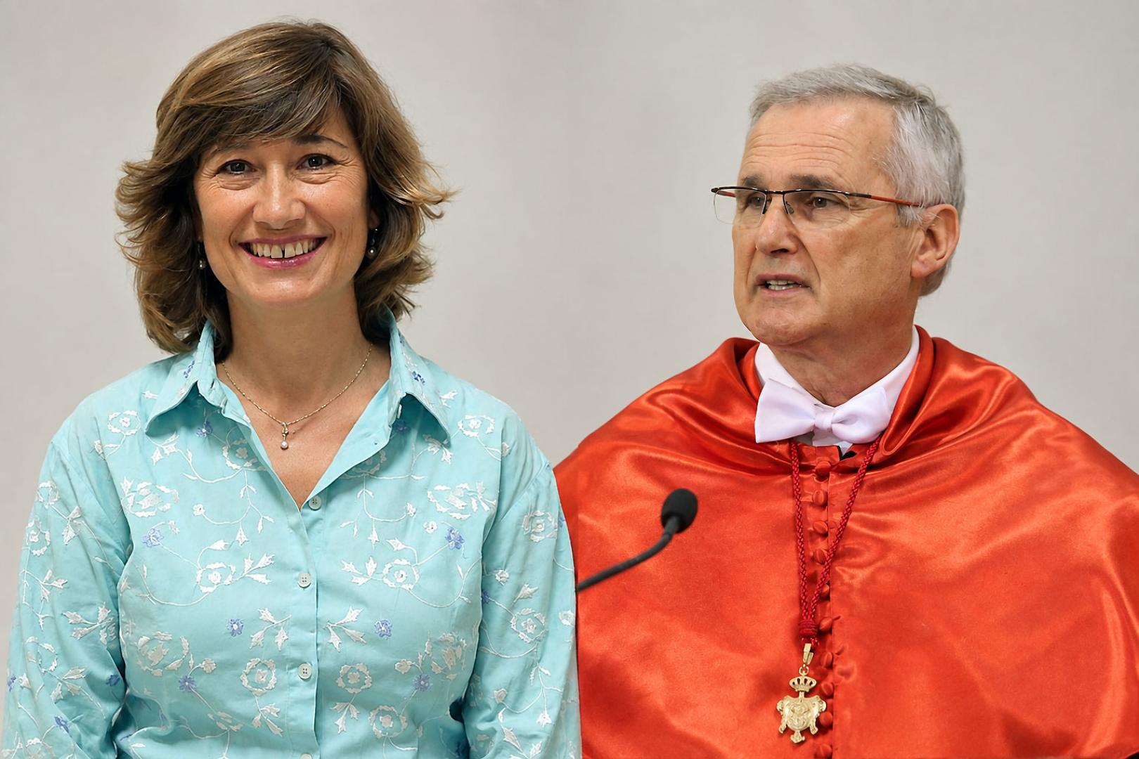 Los catedráticos Yolanda Valdeolivas y Francisco José Bastida