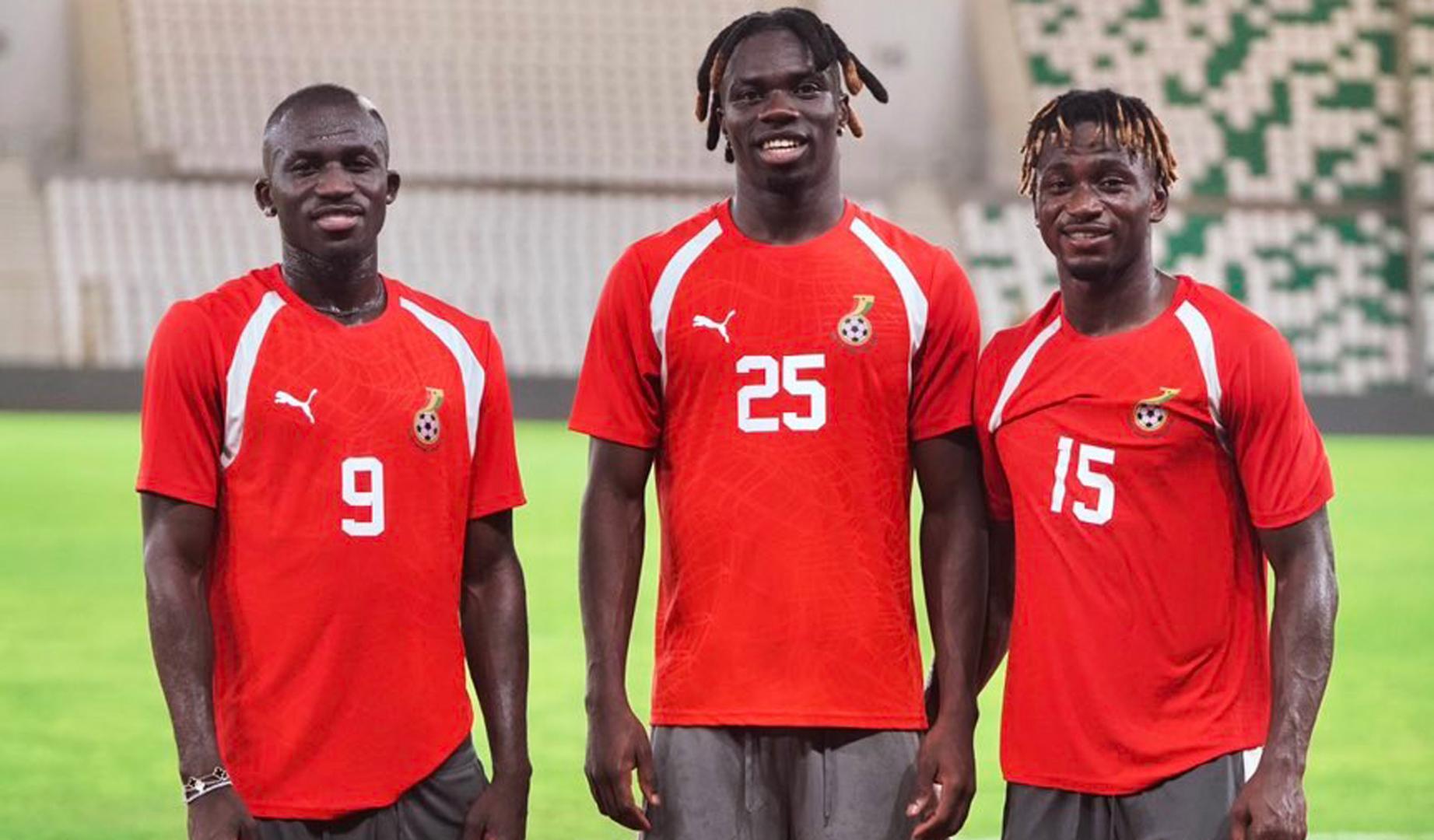 Rockson Yeboah durante un entrenamiento con Ghana