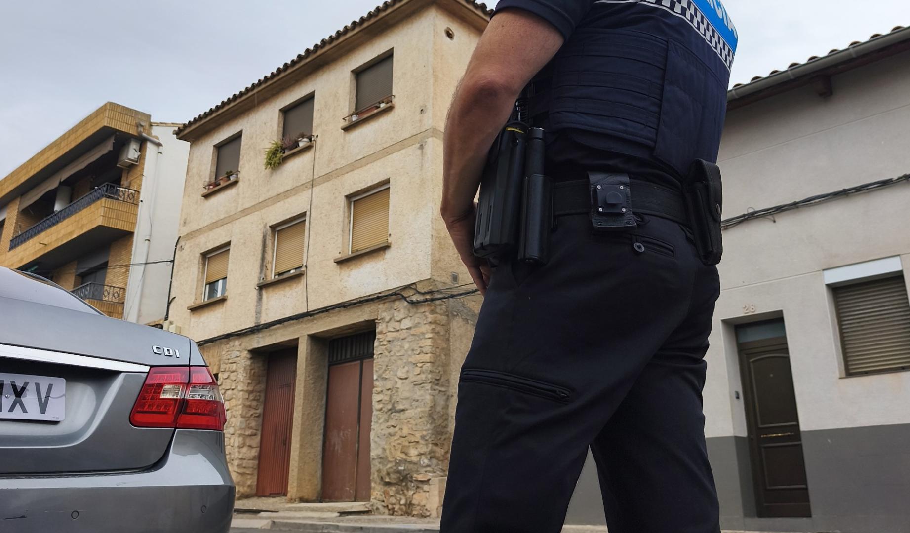 Imagen de un agente de la Policía Local de Tudela