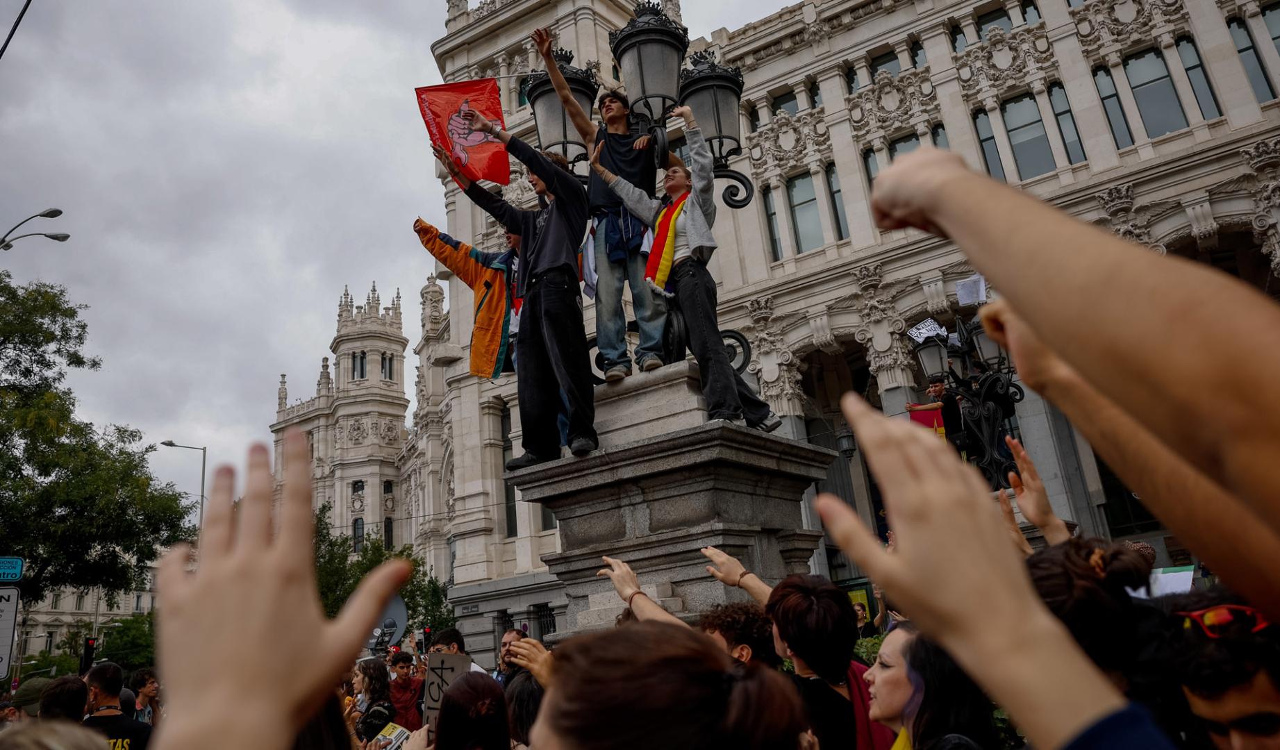 Manifestación convocada por el Sindicato de Inquilinas en Madrid
