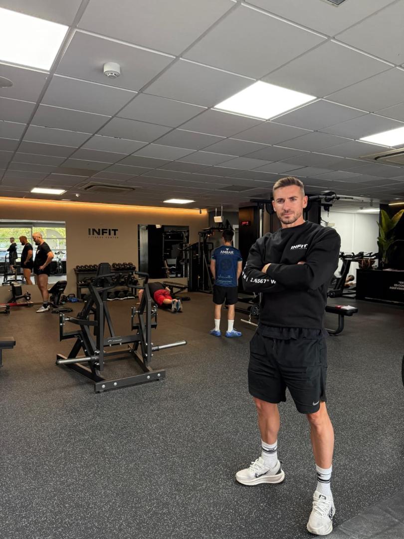 Álvaro Landaluce, en el gimnasio que regenta