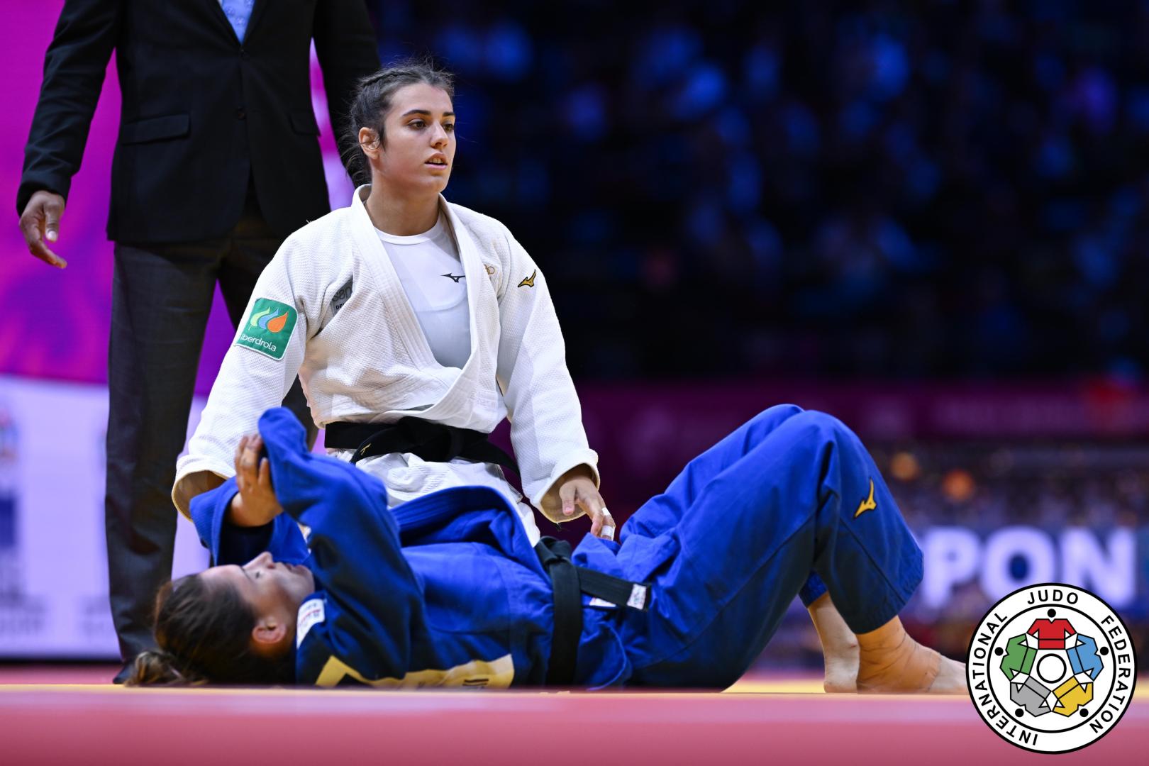 Ariane Toro, tras vencer en su duelo de cuartos de final del Mundial