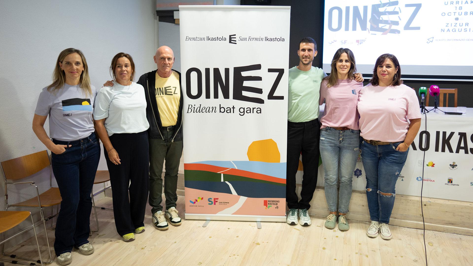 Participantes en la presentación del programa del Nafarroa Oinez 2026