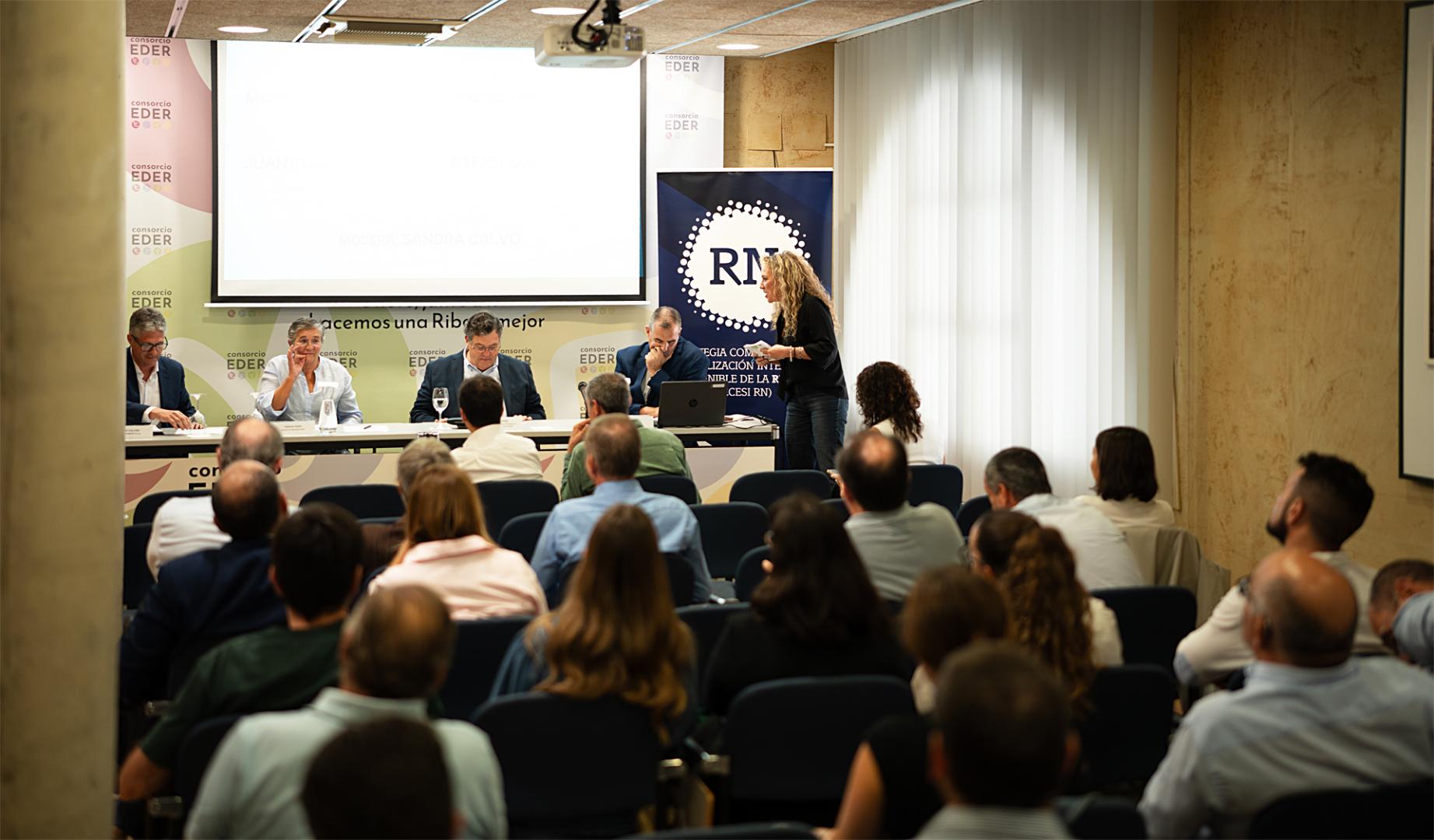Un momento del encuentro de la jornada ‘Territorio y empresa’ organizada por Consorcio EDER