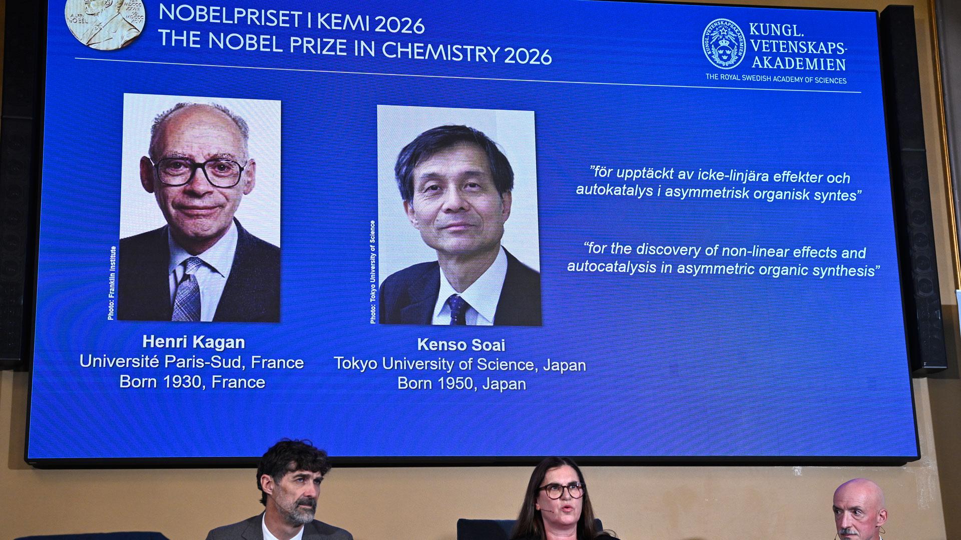 El Premio Nobel de Química 2026 ha sido otorgado a Henri B. Kagan y a Kenso Soai