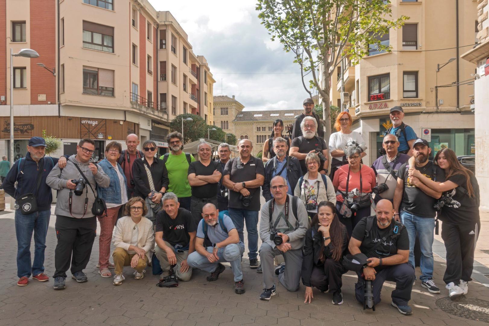 Participantes en el rally organizado por Aftelae en Estella