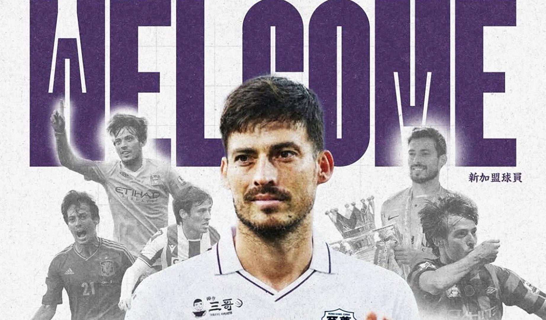 Imagen subida a redes por el Sha Tin de Hong Kong anunciando la llegada de David Silva