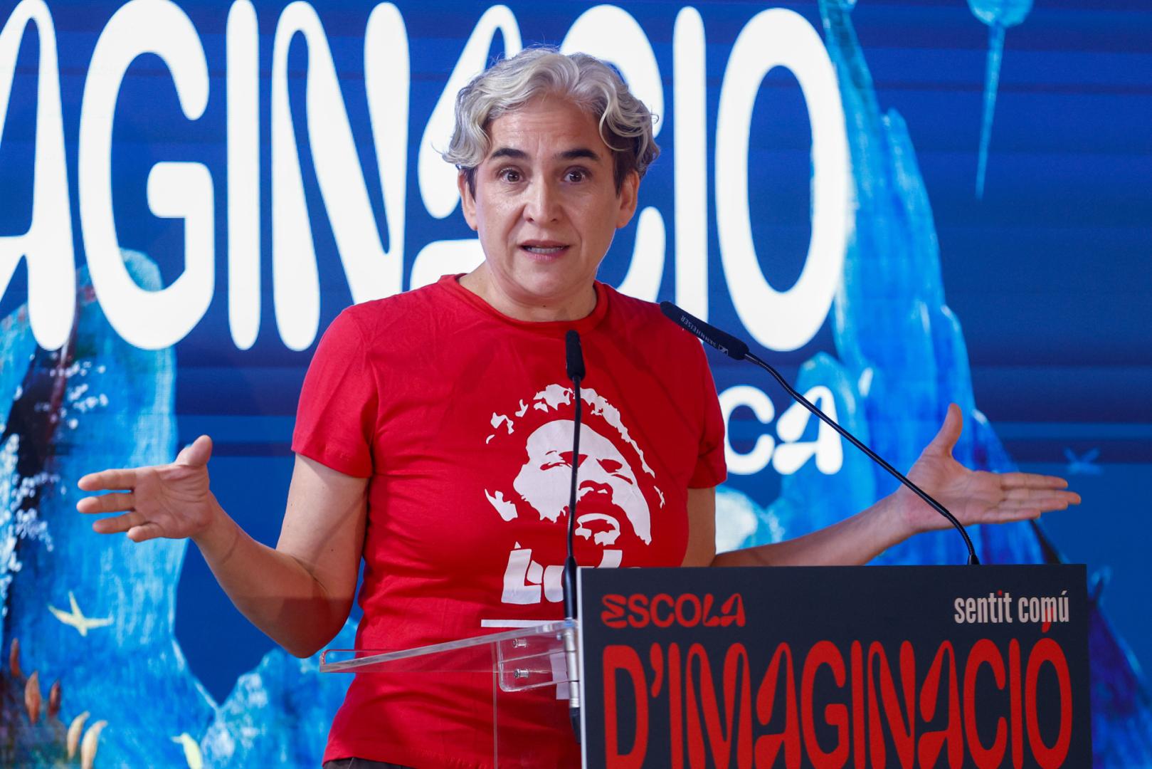 La exalcaldesa de Barcelona y presidenta de la Fundación Sentit Comú, Ada Colau, en un acto reciente