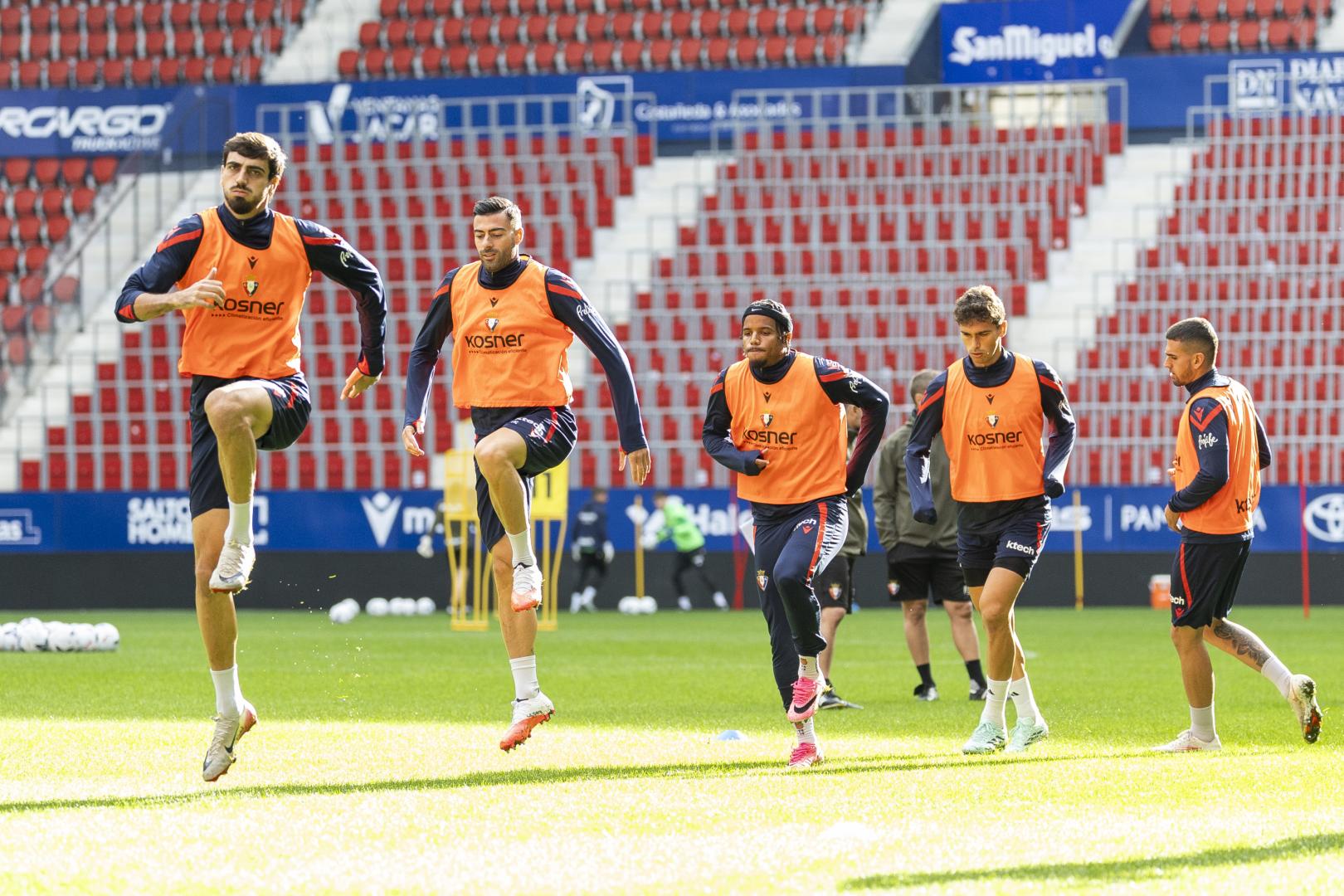 La plantilla completó el último ensayo a puerta cerrada en El Sadar