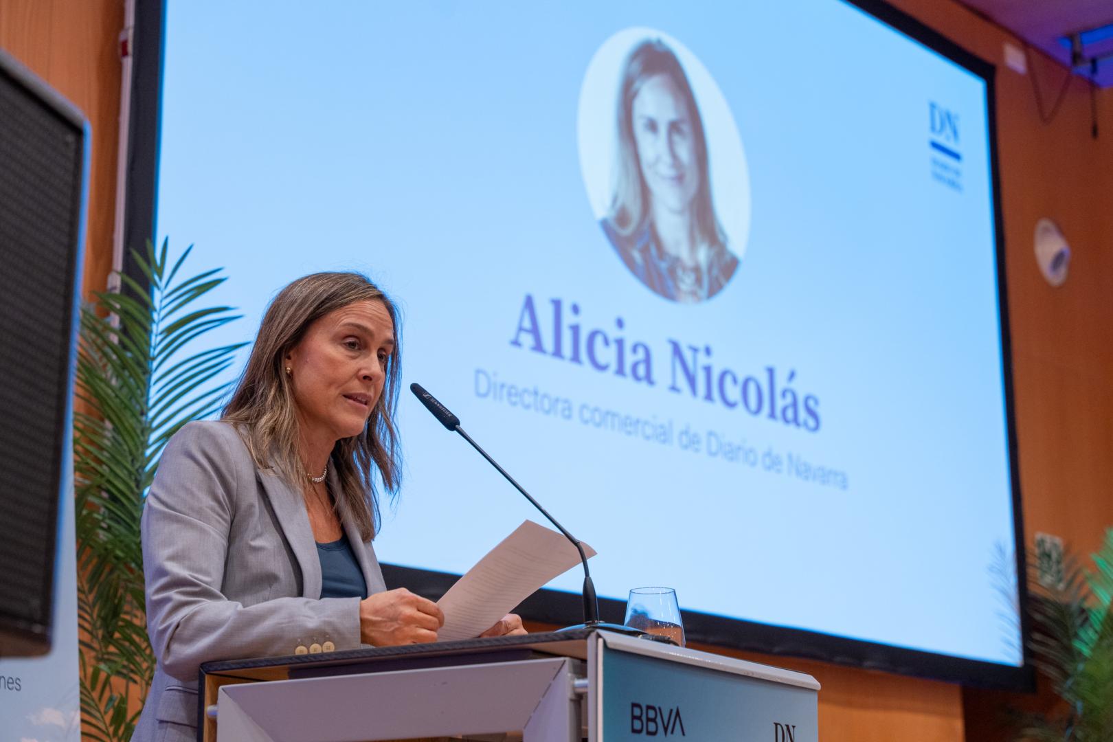 Alicia Nicolás, directora comercial del Diario de Navarra