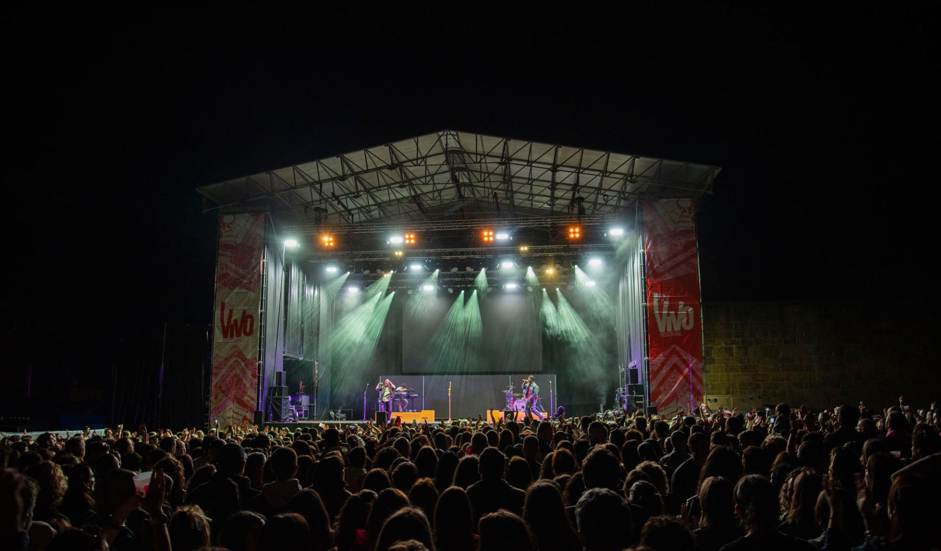Imagen de un concierto de una edición anterior del festival En Vivo en la Ciudadela de Pamplona