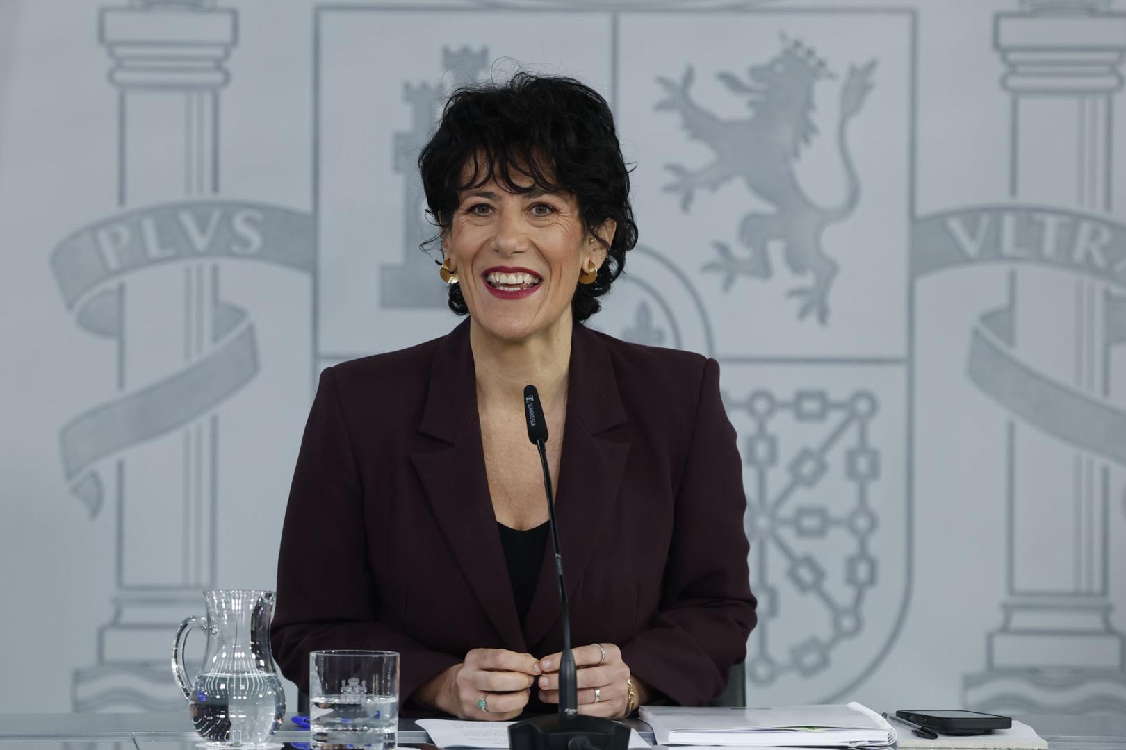 La ministra portavoz, Elma Saiz, comparece en rueda de prensa tras el Consejo de Ministros