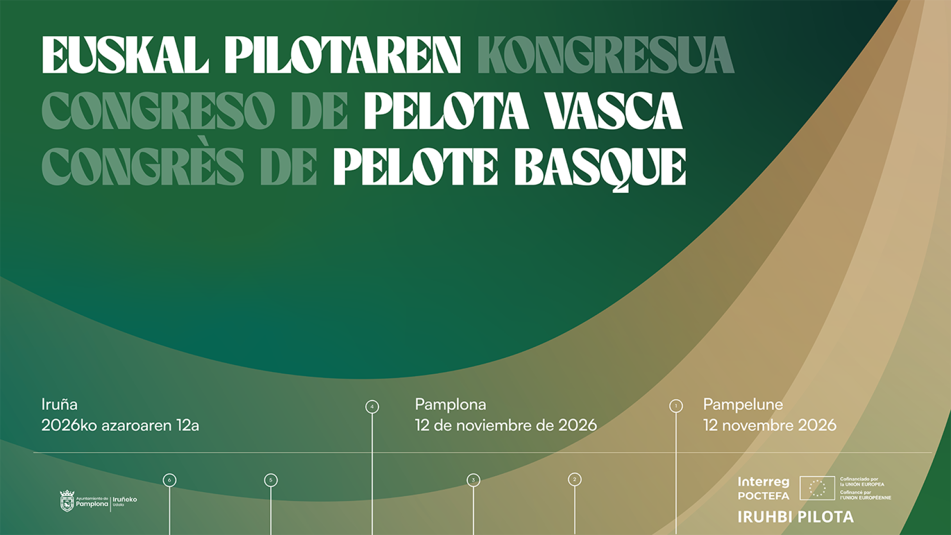 Cartel del primer Congreso Internacional de Pelota Vasca