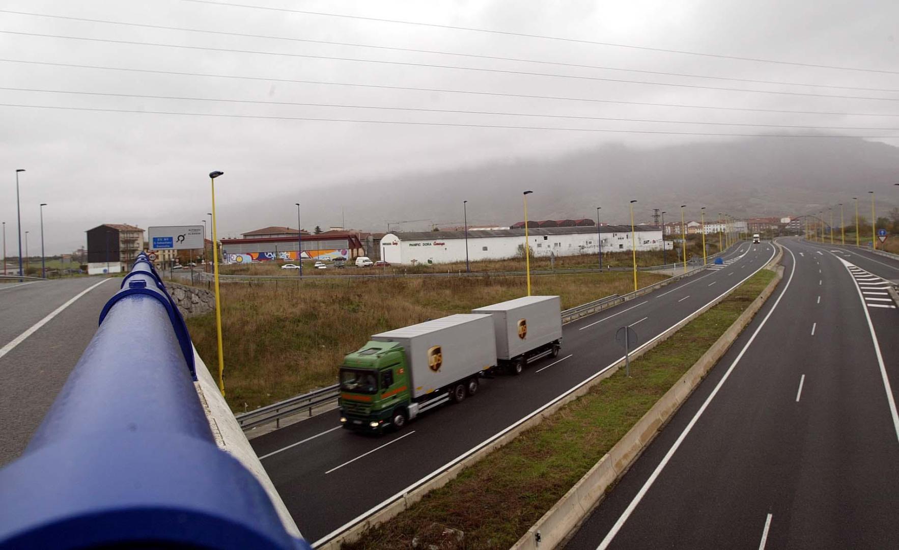 La autovía A-1 a su paso por Alsasua