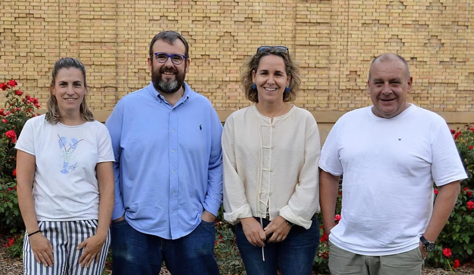 Los chefs Haizea Luzuriaga (Donamaria'ko Benta), Luis Salcedo (El Choko de Remigio), María Martínez (Enekorri) y Nicolás Ramírez (Túbal) participarán en la cena solidaria 'Tres Reyes, Cuatro Chefs'.