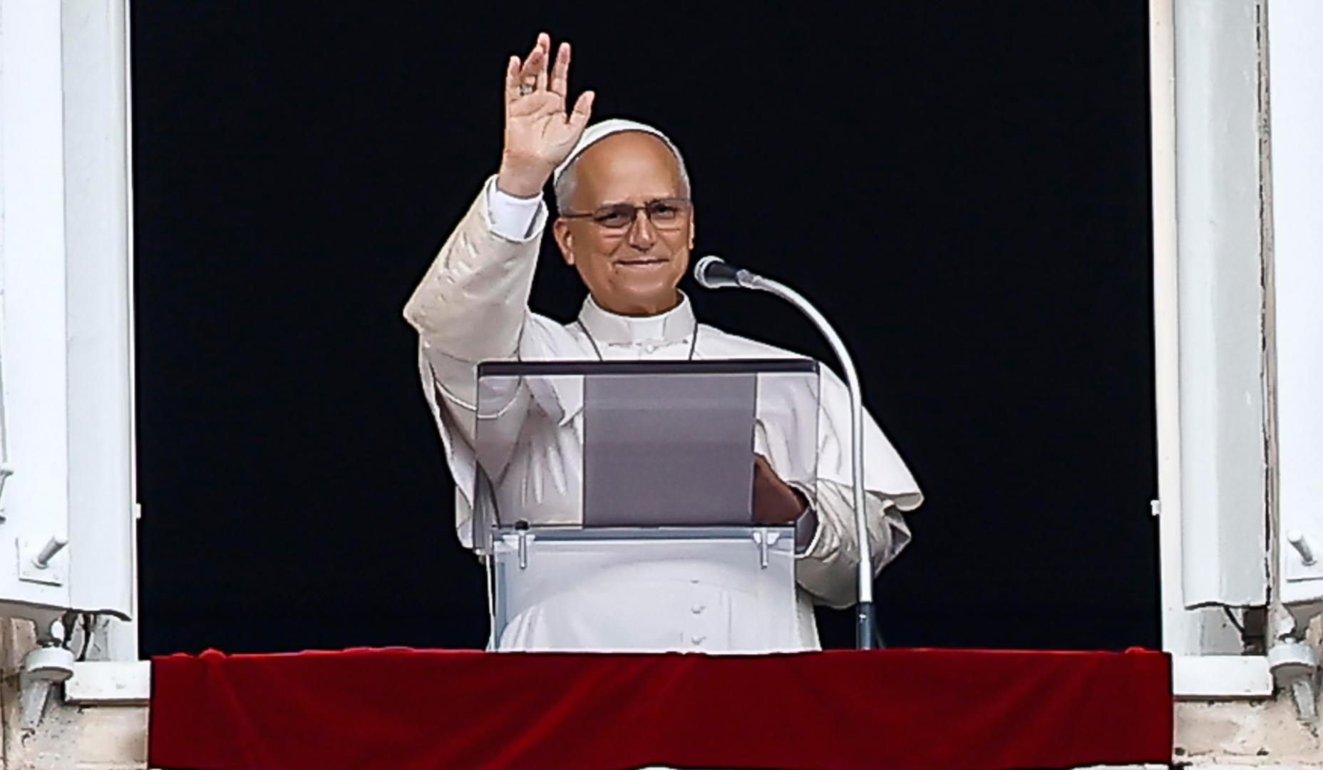 El Papa, durante el rezo del Ángelus