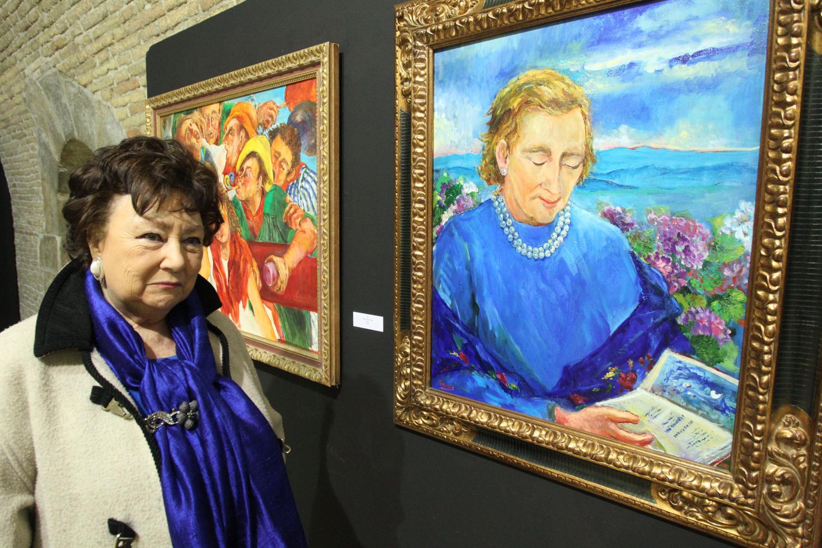 Gloria Ferrer, en una exposición suya en 2011.
