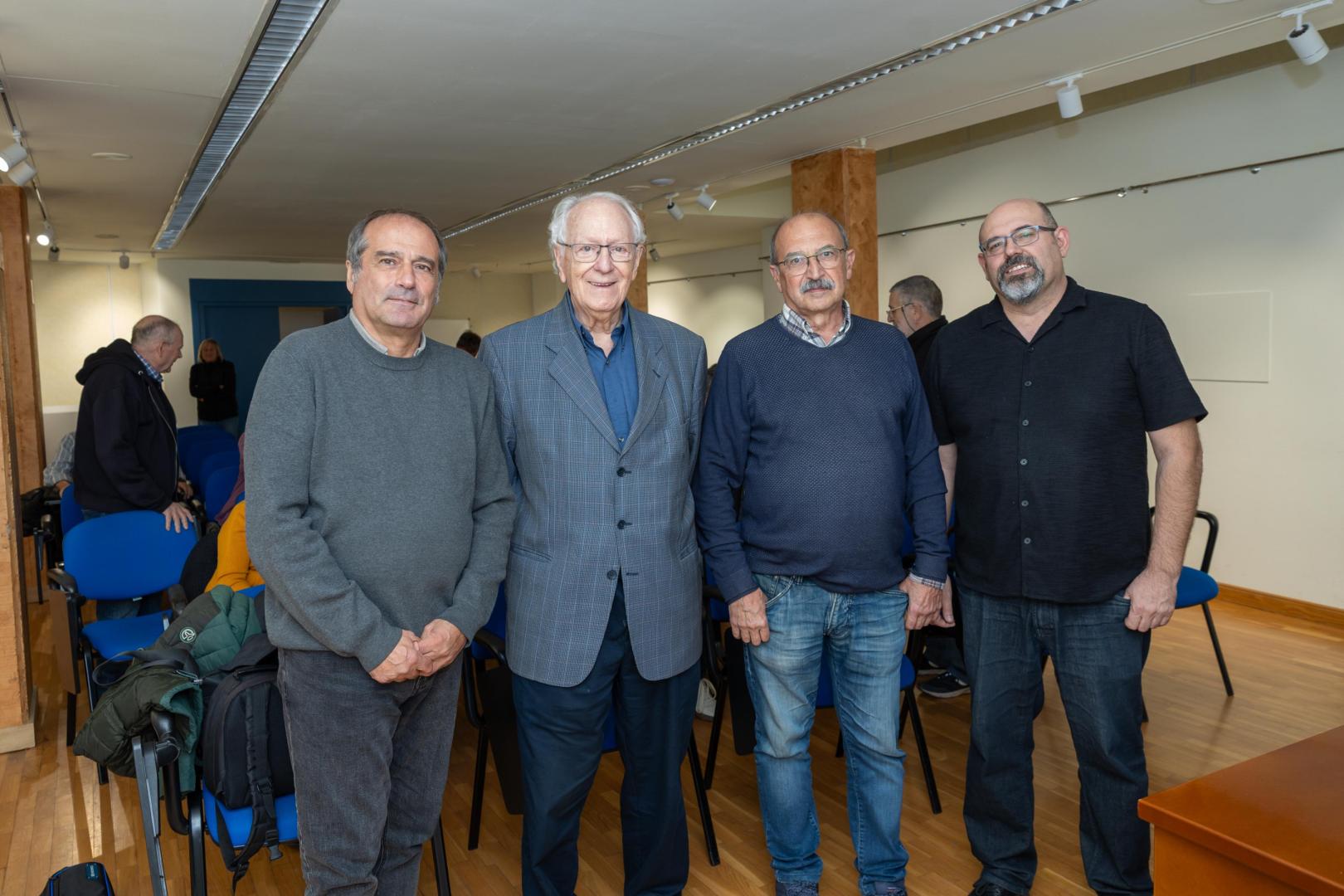 De izda. a dcha.: Agus Hernan Manso, Enrique Cuadra Coll, Emilio Majuelo Gil, e Íñigo Pérez Ochoa