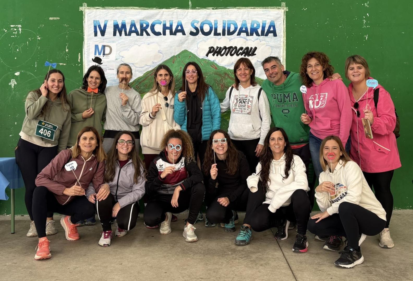 Divertido photocall, en la IV Marcha Solidaria
