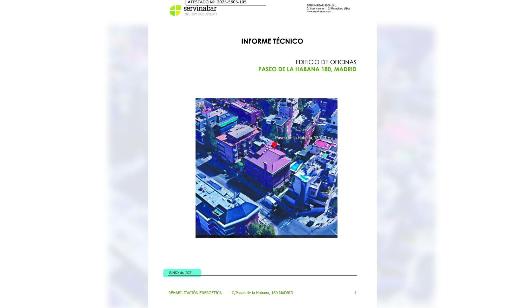 Portada del informe realizado por Servinabar para Mercasa. Está fechado en junio a pesar de que fue encargado en noviembre