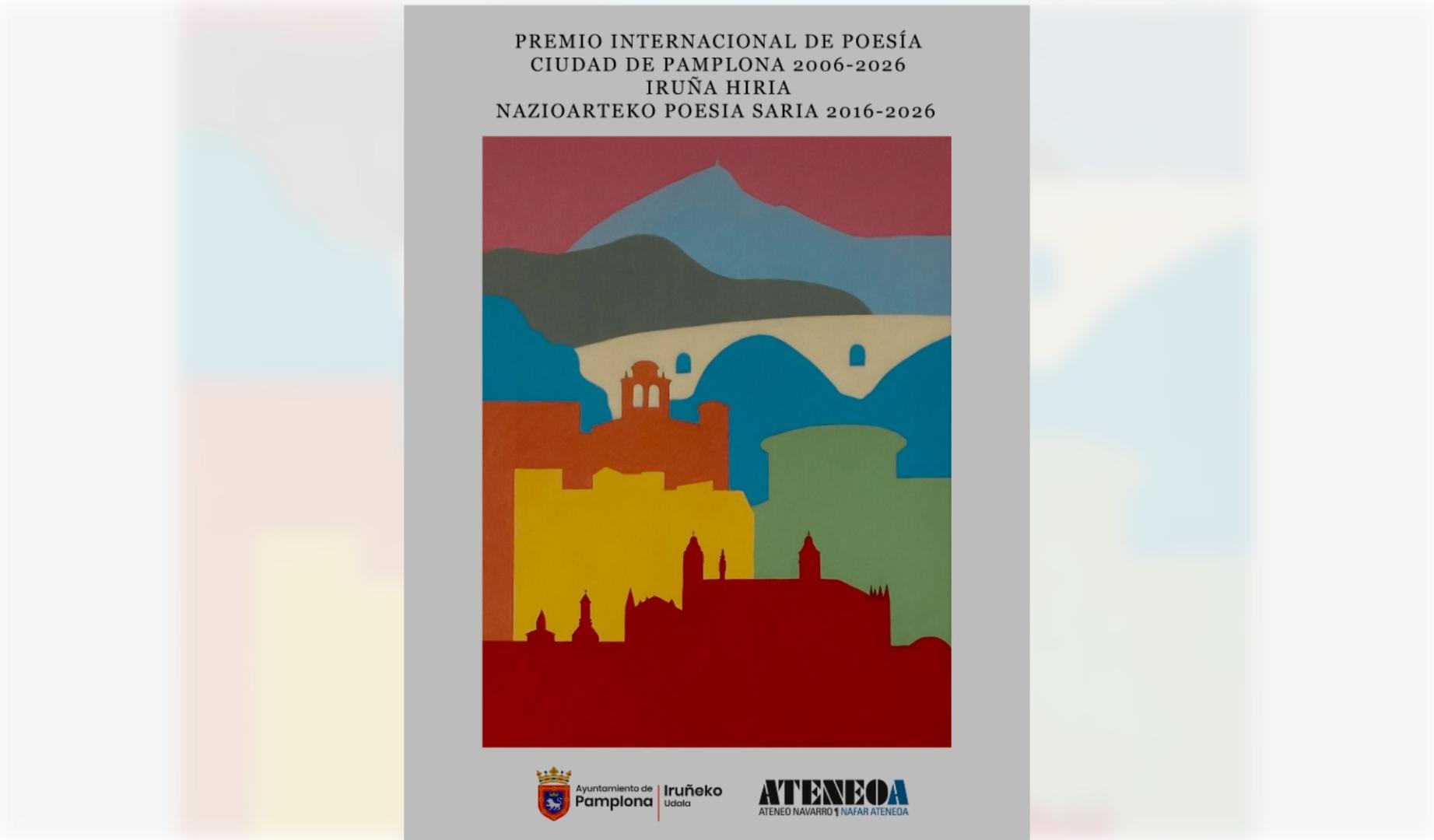Cartel del Premio Internacional de Poesía ‘Ciudad de Pamplona’ 2026