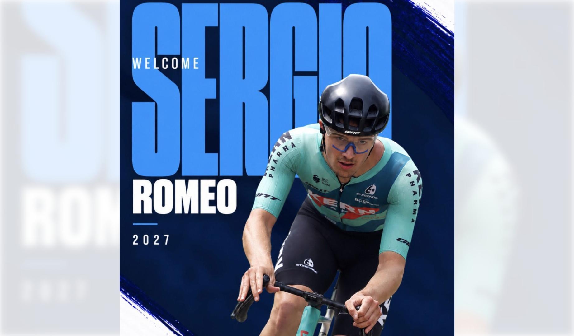 Imagen con la que Movistar Team Academy ha anunciado el fichaje de Sergio Romeo