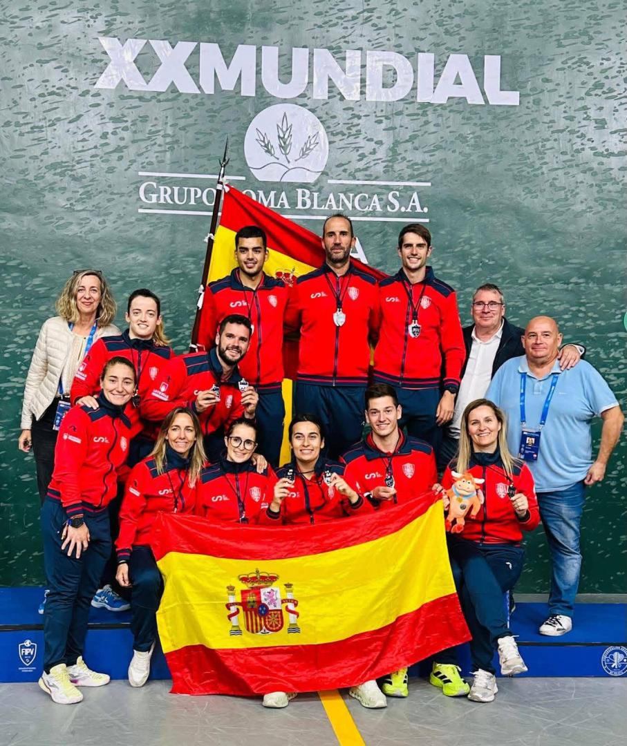España ha revalidado el título de campeona del mundo de pelota.