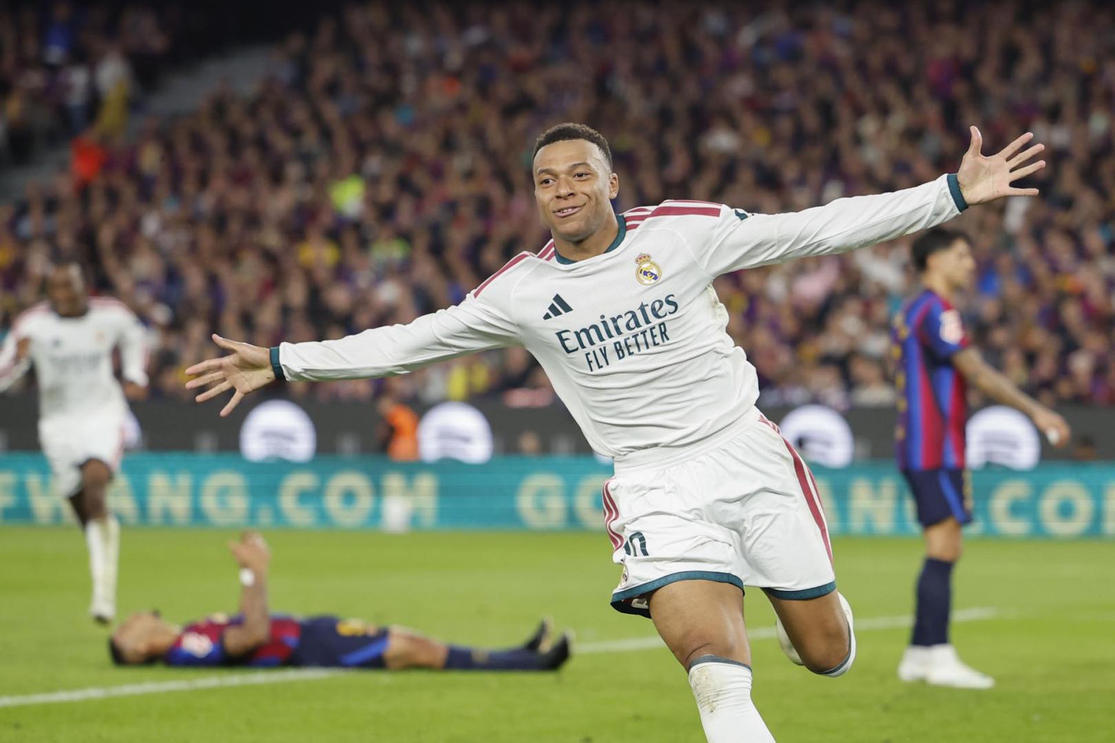 Kylian Mbappé, autor de los dos goles madridistas