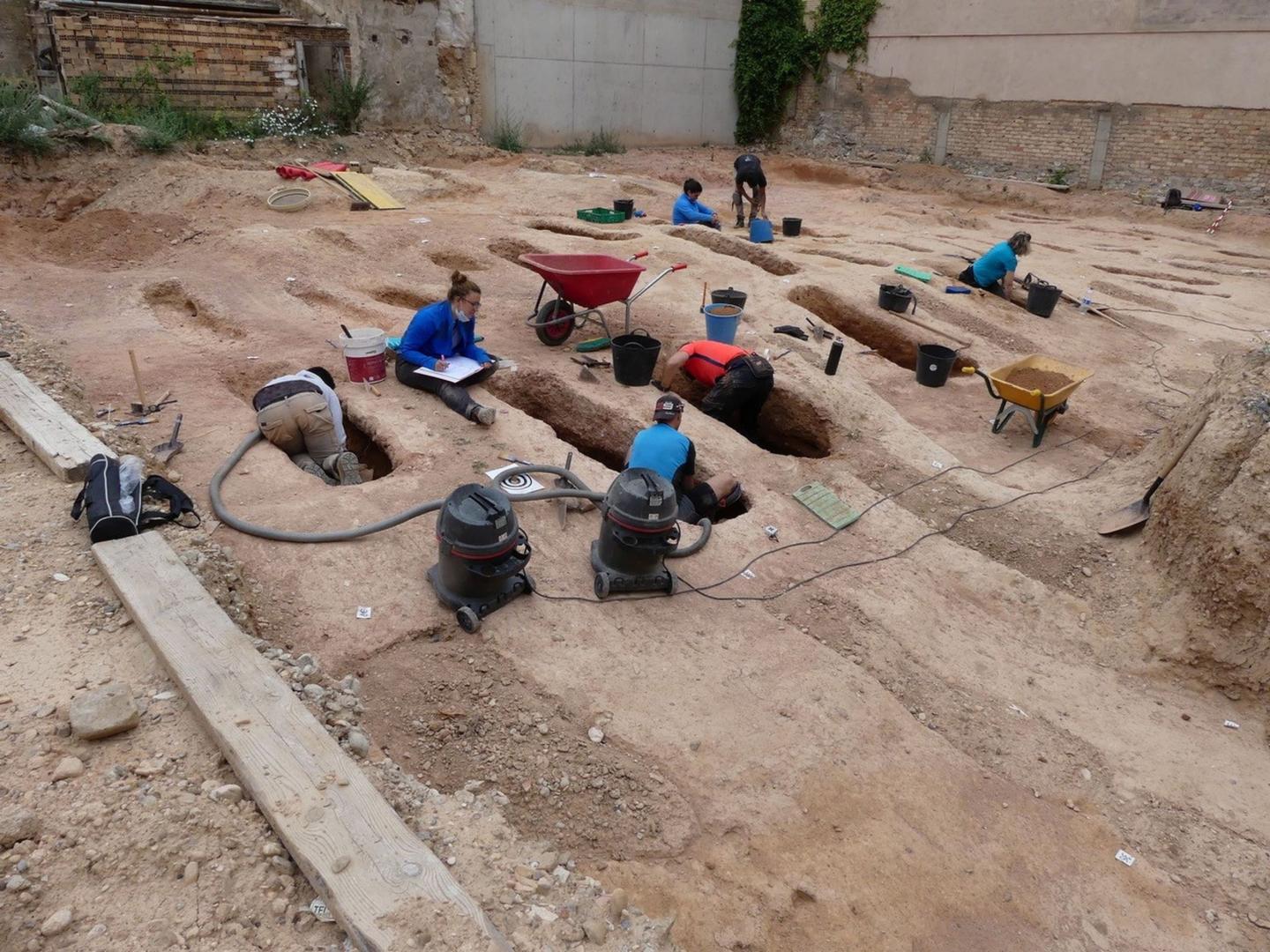 Imagen de las excavaciones de Torre Monreal en Tudela.