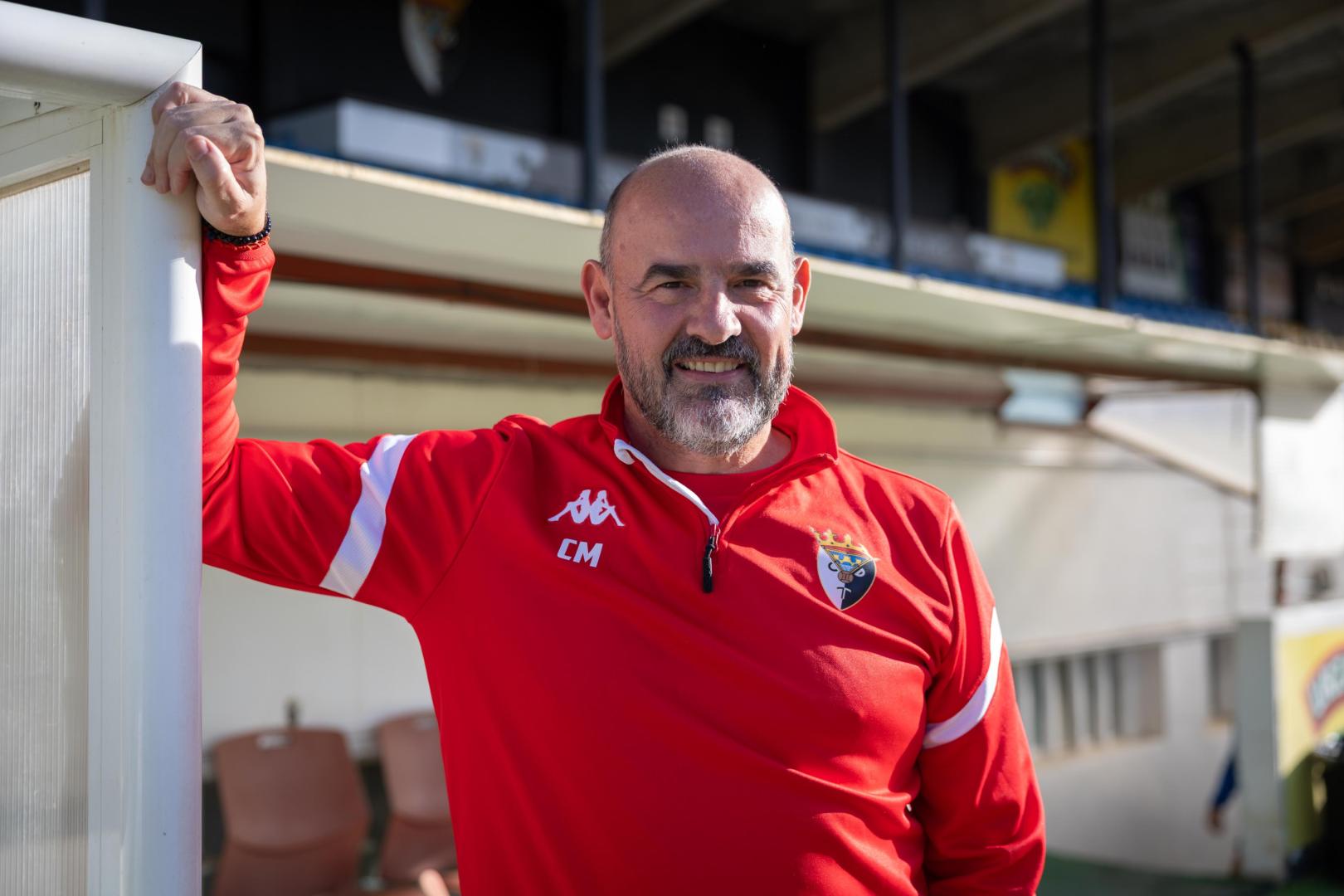 El entrenador César Monasterio afronta el partido de la Copa del Rey ante el Real Zaragoza con ilusión