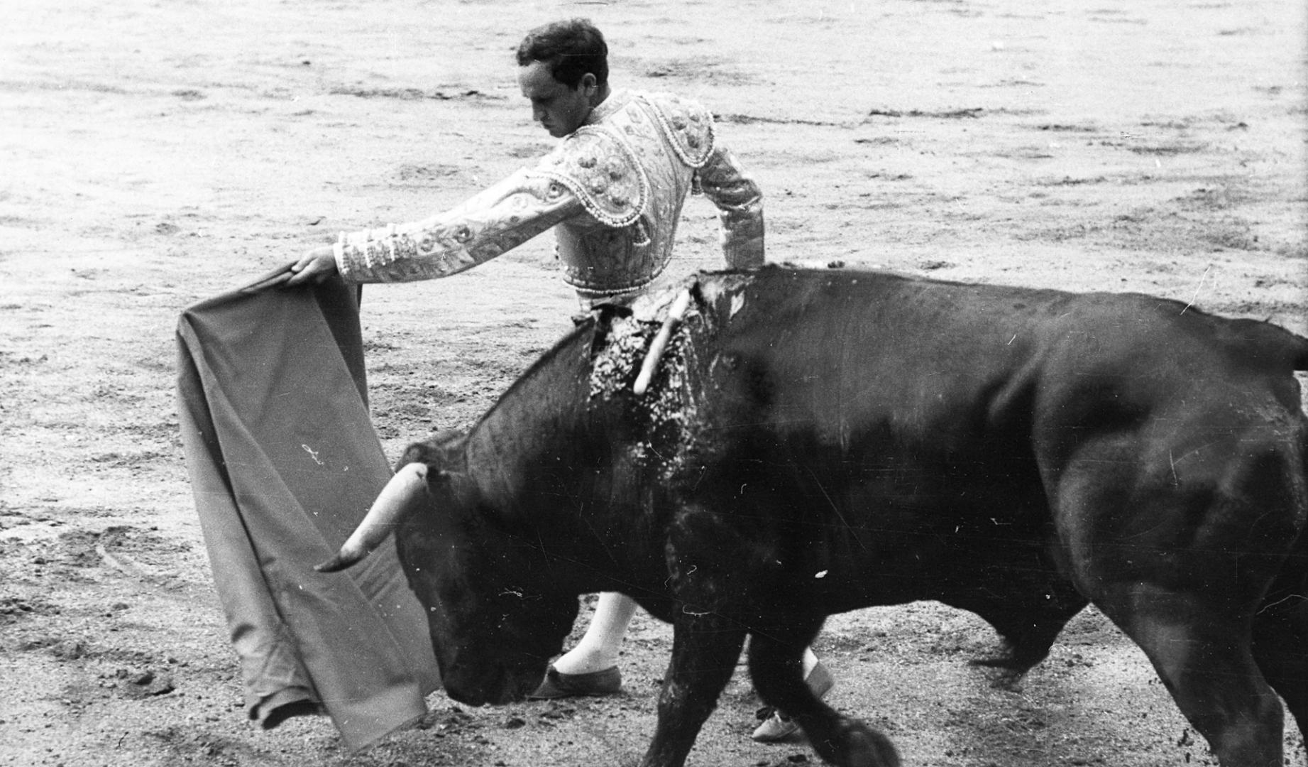 EL diestro Andrés Hernando durante un festejo taurino en Navarra