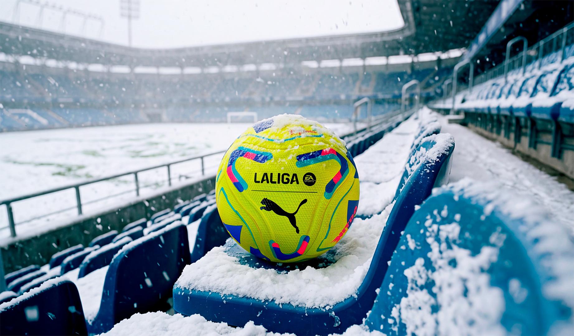 Imagen del 'Stellar Nitro' de Puma, el balón oficial de LaLiga para invierno