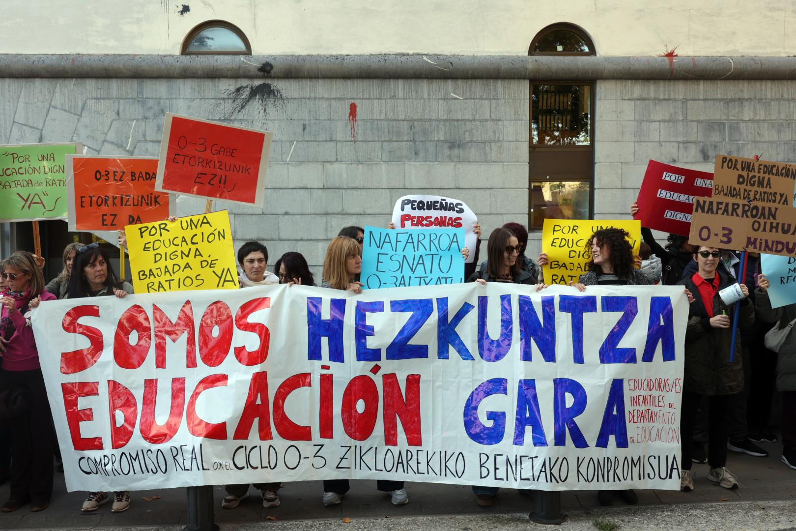 Concentración de este martes 27 de octubre frente al departamento de Educación
