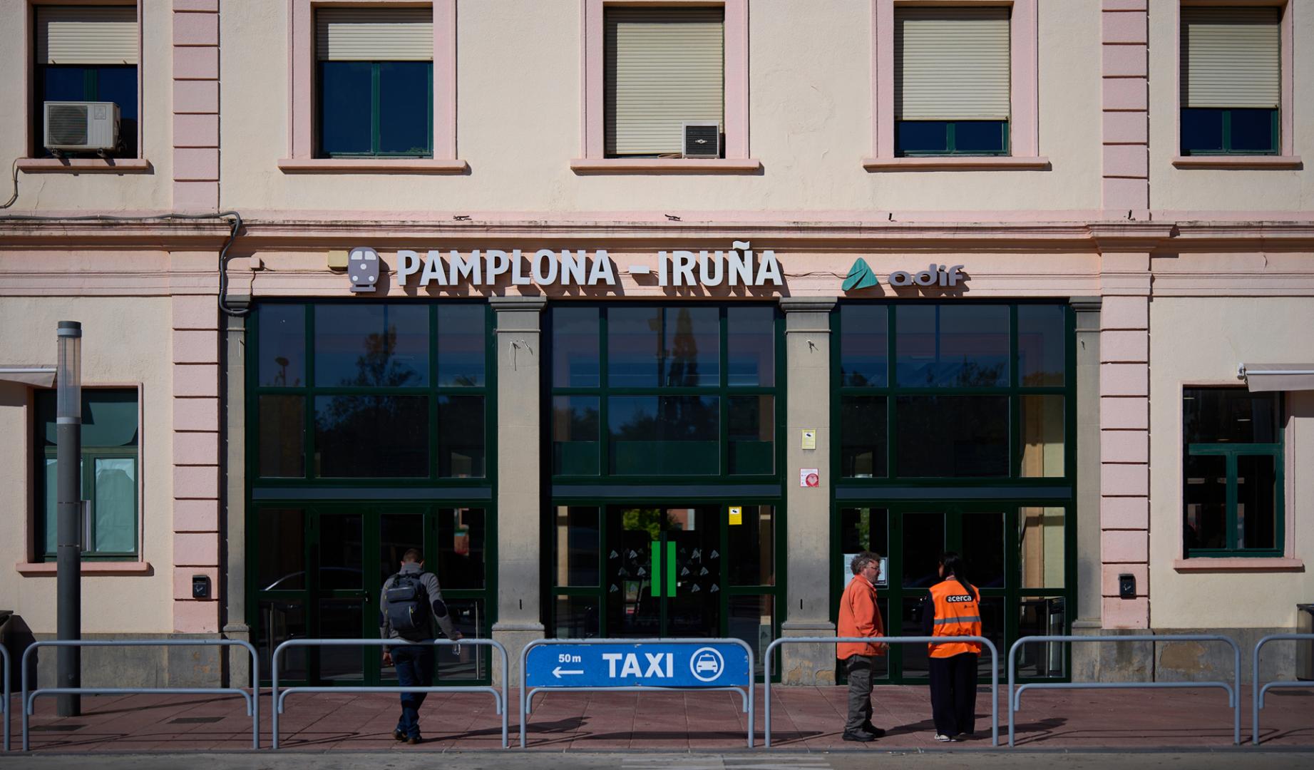 Estación de tren de Pamplona este miércoles 28 de octubre