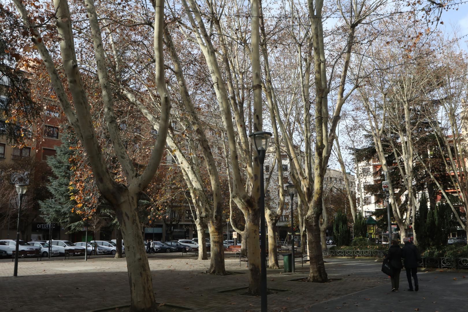 La plaza de la Cruz de Pamplona, una de las reurbanizaciones pendientes