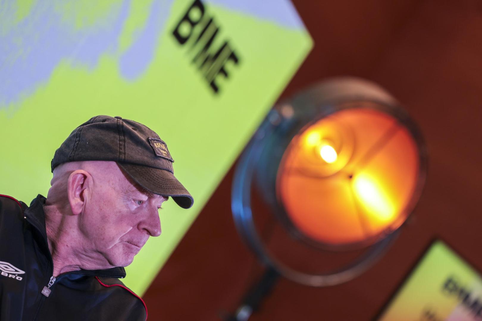 Alan McGee, durante su intervención en la segunda jornada de BIME, el congreso de la industria musical que se celebra en Bilbao