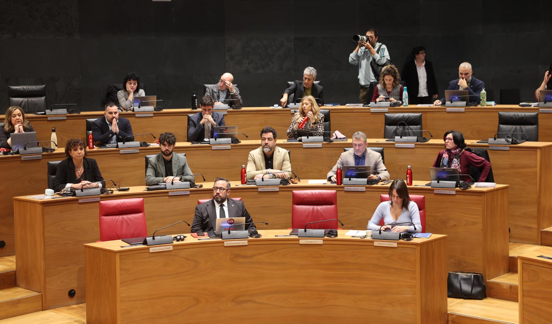 Parlamento foral este jueves 29 de octubre
